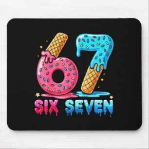 Baseball Drip Number 67 Player Or 67th Birthday  Mouse Pad