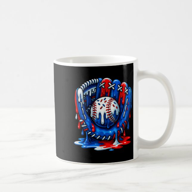 Baseball Drip Team For Boys Ice Cream Cool  Coffee Mug (Right)