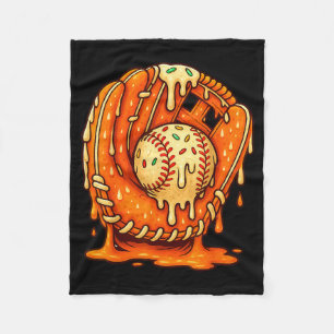 Baseball Drip Team For Boys Ice Cream Cool  Fleece Blanket