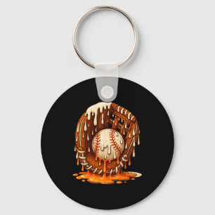 Baseball Drip Team For Boys Ice Cream Cool  Key Ring