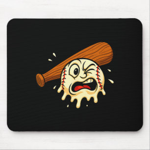 Baseball Drip Team For Boys Ice Cream Cool  Mouse Pad