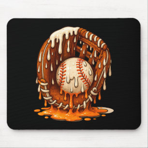 Baseball Drip Team For Boys Ice Cream Cool  Mouse Pad