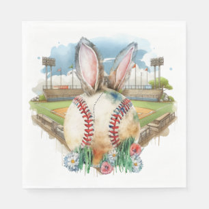 Baseball Easter themed Napkin