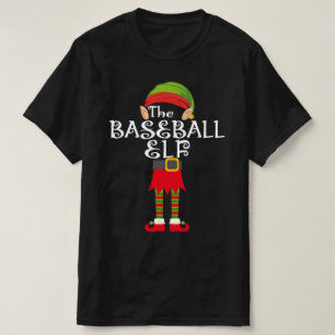 baseball elf family matching christmas T-Shirt