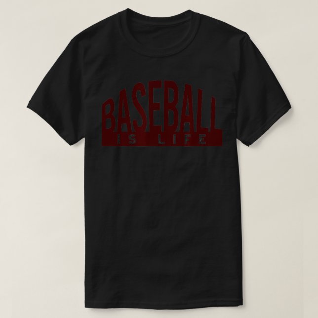 Baseball Fan Baseball Player Sporting Phrase  T-Shirt (Design Front)