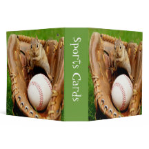 Baseball Fan Chipmunk 2" Sports Cards Binder