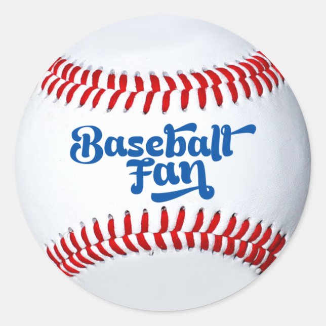 Baseball Fan Gift Sticker (Front)