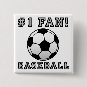 Baseball Fan Not Funny Button Badge Pin