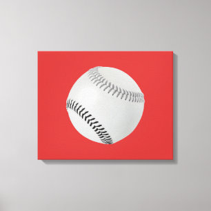Baseball Fan-tastic_Color Laces_gy_bk Canvas Print