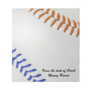 Baseball Fan-tastic_Color Laces_og_bl_personalized Notepad