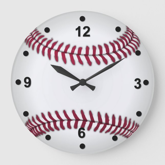 Baseball Fan Wall Clock (Front)