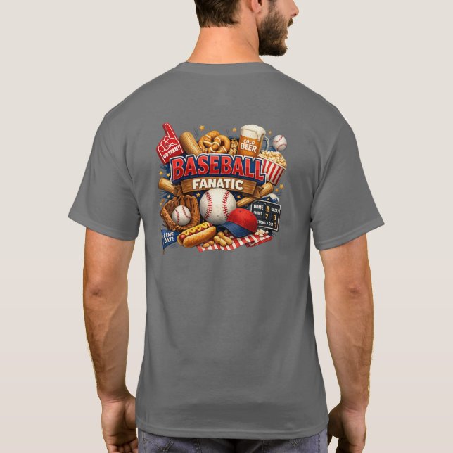 Baseball fanatic T-Shirt (Back)