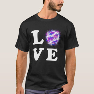 Baseball fans and baseball players Love T-Shirt
