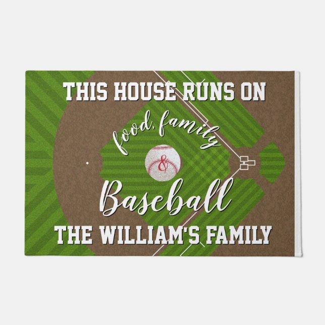 Baseball Fans Doormat (Front)