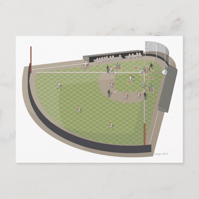 Baseball field postcard (Front)