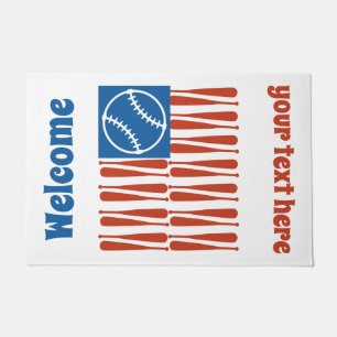 Baseball Flag  Doormat