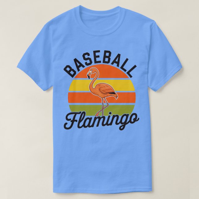 Baseball Flamingo T-Shirt (Design Front)