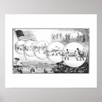 Baseball follows the Flag, Art Print