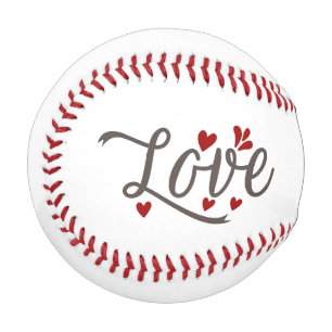 Baseball for  lover on Valentine's Day with love