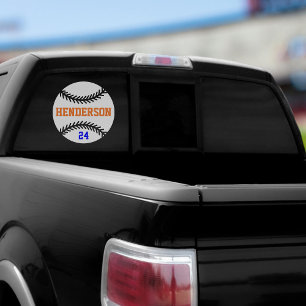 Baseball Game Day Back Window Cling