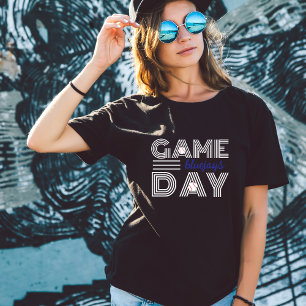 Baseball Game Day custom mascot and number T-Shirt