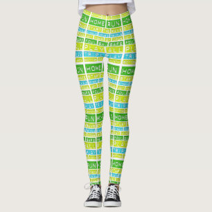Baseball Game Home Run HandmadeYoga Pants Leggings