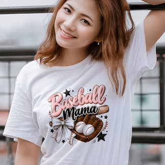 Baseball game outfit mama women T-Shirt