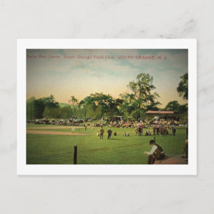 Baseball Game, South Orange, New Jersey Vintage Postcard