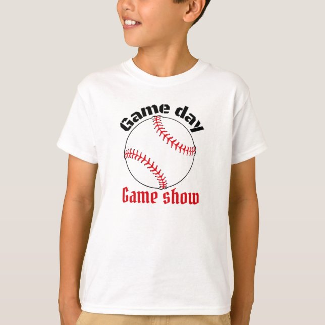 Baseball Gameday Gameshow T-Shirt (Front)