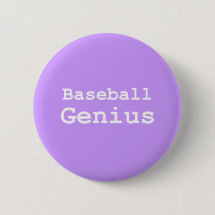 Baseball Genius Gifts 6 Cm Round Badge