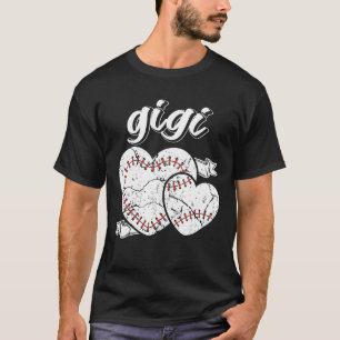 Baseball Gigi Heart Ball Cool Baseball Proud Grand T-Shirt