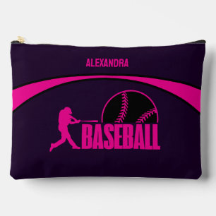 Baseball Girl Player, Team, Birthday Girl Gift Accessory Pouch