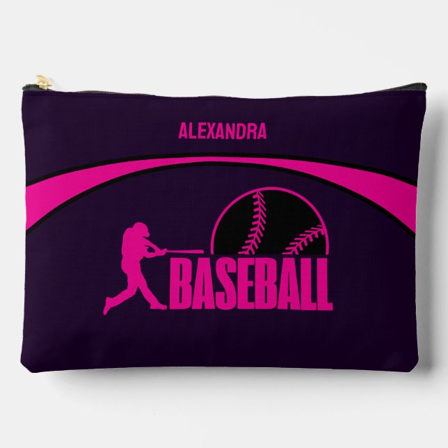 Baseball Girl Player, Team, Birthday Girl Gift     Accessory Pouch (Front)