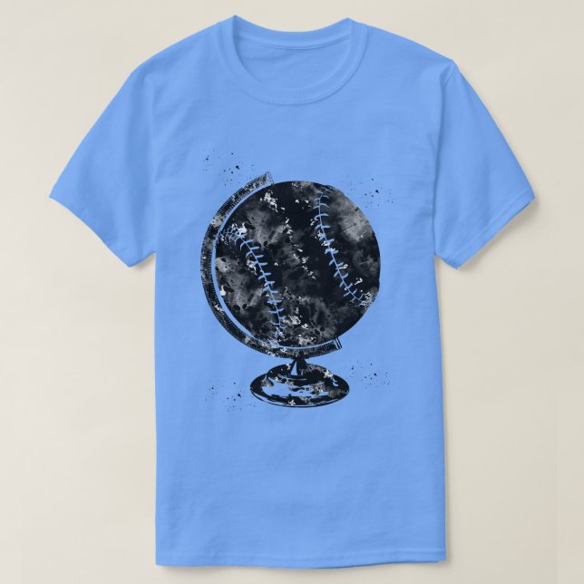 Baseball Globe 1 T-Shirt (Design Front)