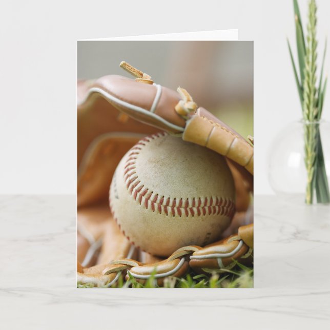 Baseball Glove and Ball Card (Front)