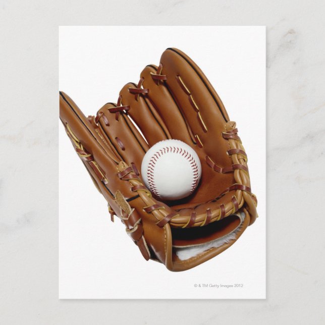 Baseball Glove and Ball Postcard (Front)