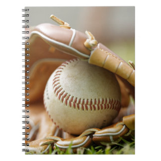Baseball Glove and Ball Spiral Notebook