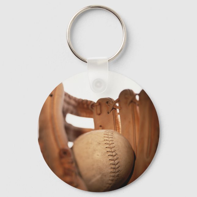 Baseball Glove & Ball Key Ring (Front)
