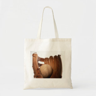 Baseball Glove & Ball Tote Bag