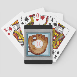 Baseball Glove - Cute Baseball Theme Playing Cards