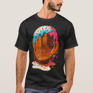 Baseball Glove Drip Boys Ice Cream Drippy Funny Sp T-Shirt