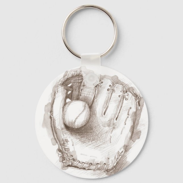 Baseball & Glove - Keychain (Front)