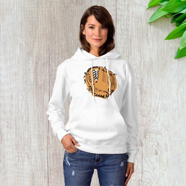 Baseball Glove Womens Hoodie (Creator Uploaded)