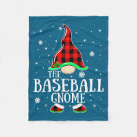 Baseball Gnome Buffalo Plaid Matching