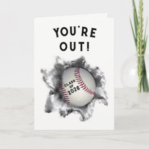 baseball graduation card