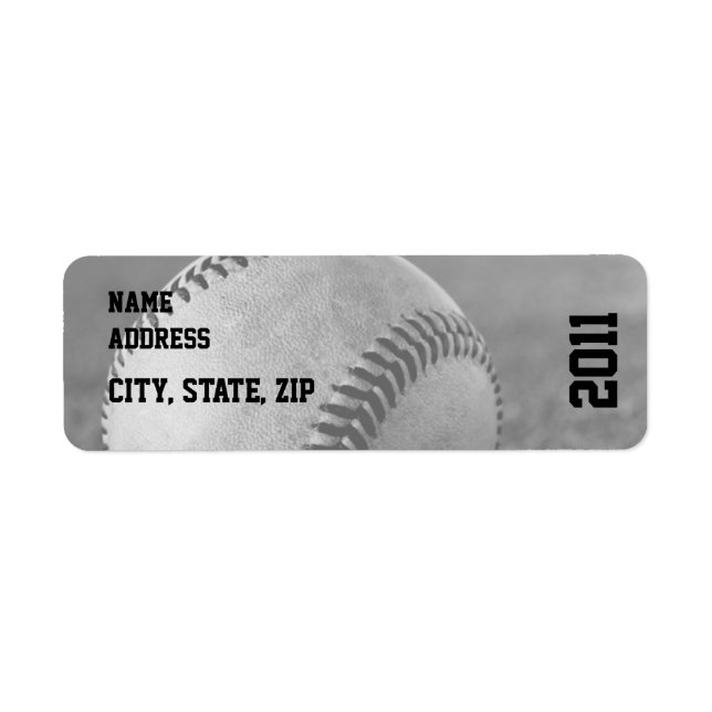 Baseball Graduation Return Address (Front)