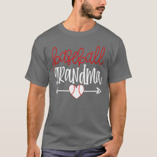 Baseball Grandma from Grandson Arrow Cute Heart Ga T-Shirt