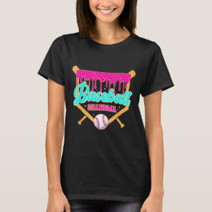 Baseball Grandma Ice Cream Drip Softball Player T-Shirt