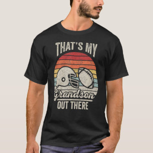 Baseball Grandma Retro That's My Grandson Out Ther T-Shirt