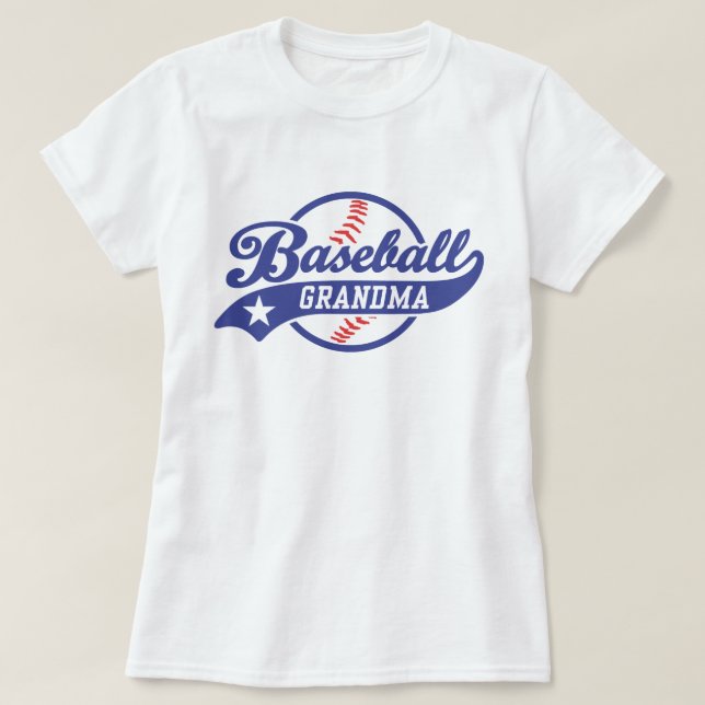 Baseball Grandma T-Shirt (Design Front)
